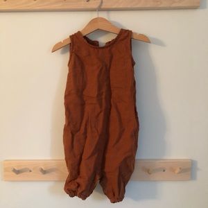 Fin and Vince Linen Romper 6/12